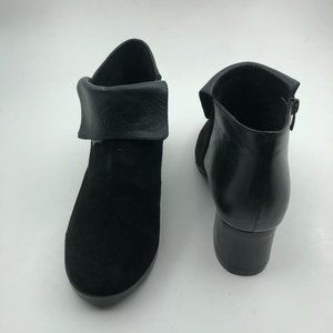 Handmade Black Leather Booties - 9.5 Inch High Heels - Elegant & Unique